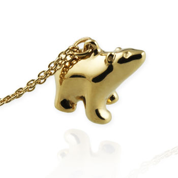 Personalised Tiny Polar Bear Necklace, 7 of 11