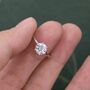 One Carat Moissanite Diamond Engagement Ring, thumbnail 4 of 8