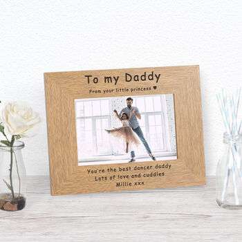 Personalised Your Little Princess Daddy Picture Frame, 2 of 2