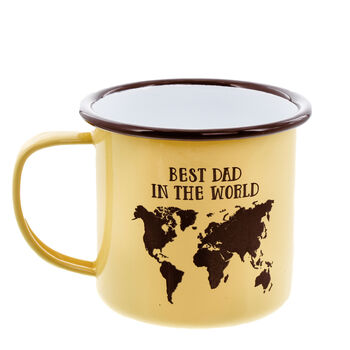Personalised Best In The World Enamel Mug, 5 of 7