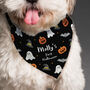 Personalised Tricks For Treats Halloween Dog Bandana, thumbnail 2 of 5