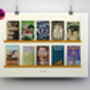 Book Lover Gift Personalised Top 10 Book Cover Print, thumbnail 1 of 8