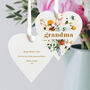 Personalised Mother's Day Heart Gift For Grandma, thumbnail 2 of 8
