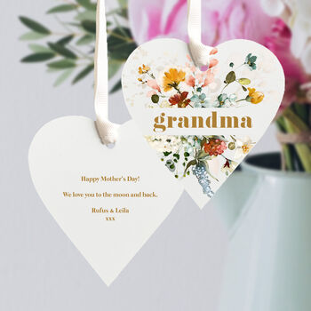 Personalised Mother's Day Heart Gift For Grandma, 2 of 8