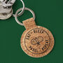 Round Cork Keyring 'Eat Sleep Padel Repeat' | Padel | Racket Sport | Keyring | Novelty, thumbnail 1 of 2