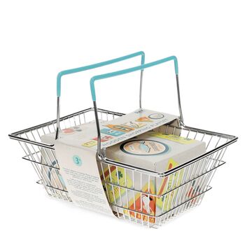 Wooden Grocery Shopping Basket Play Set, 2 of 5