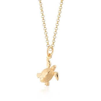 Turtle Necklace, Sterling Silver Or Gold Plated, 12 of 12