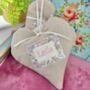 Personalised Linen Name Heart, thumbnail 1 of 9