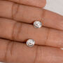 Sterling Silver Pearl Nest Stud Earrings, thumbnail 2 of 9