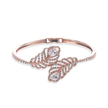 Rhodium, Gold Or Rose Gold Plated Deco Style Bracelet, 4 of 12