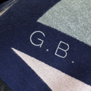 Personalised Cashmere Blend Geometry Shawl By Studio Hop