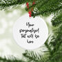 Personalised Liverpool Xmas Skyline Bauble, thumbnail 3 of 4