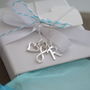 Love For Infinity Initial Sterling Silver Necklace, thumbnail 2 of 7