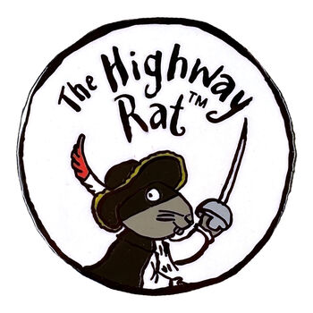 The Highway Rat | Logo Enamel Pin Badge, 2 of 2