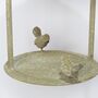 Hanging Bird Feeder In Aged Finish, thumbnail 3 of 12