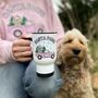 Personalised Santa Paws Travel Mug, thumbnail 2 of 12