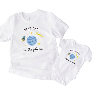 Matching Daddy And Baby Space Outfit Gift, 4 of 7