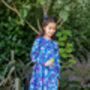 Sofia Girls Cotton Dress With Matching Hair Clip, thumbnail 1 of 5