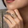 Jellyfish Ring Adjustable Ring Bronze, thumbnail 2 of 3