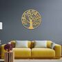 Modern Round Wooden Tree Of Life Wall Art Home Decor, thumbnail 6 of 10