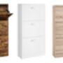 Shoe Cabinet Three Tier Flip Door Storage, thumbnail 9 of 9