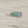 Raw Aquamarine Sterling Silver Pendant Necklace, thumbnail 2 of 6