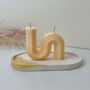 Decorative Wavy Double Wick Soy Candle Gifts, thumbnail 6 of 11
