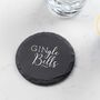 Funny Christmas Gin Slate Coaster, thumbnail 2 of 5