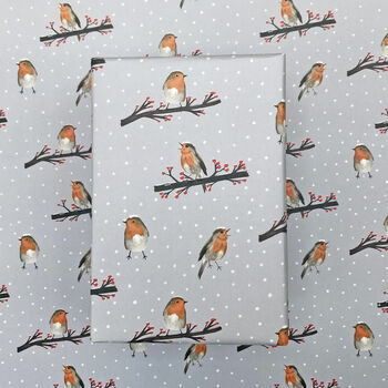 Christmas Robins Wrapping Paper, 4 of 5