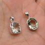 Green Amethyst Silver Necklace: February Birthstone, thumbnail 6 of 12