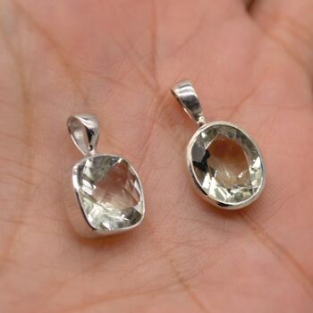 Green Amethyst Silver Necklace: February Birthstone, 6 of 12