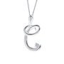 Alphabet Initial Necklaces In Sterling Silver, thumbnail 7 of 11