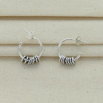 70th Birthday Infinity Ring Hoop Earrings, 4 of 8
