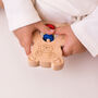 Personalised Teddy Eco Baby Rattle, thumbnail 1 of 2