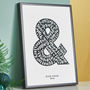 Personalised Anniversary Print 'Our Year', thumbnail 1 of 8
