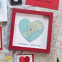 Where It All Began Personalised Map Heart Print Gift, thumbnail 10 of 12