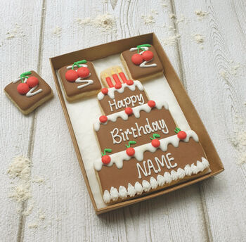 Personalised Chocolate Birthday Cookie Letterbox Gift, 3 of 4
