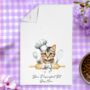 Personalised Cat In Chef Hat Gift Tea Towel, thumbnail 11 of 12