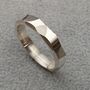 Personalised Sterling Silver Facet Ring, thumbnail 1 of 11