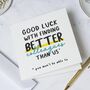 Personalised Farewell Good Luck Card For Colleague, thumbnail 1 of 7