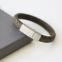 Gifts For Men Personalised Leather Bracelet, thumbnail 6 of 11