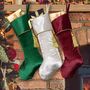 Luxury Plush Velvet Christmas Stockings, thumbnail 1 of 4