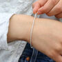 24ct Gold Plated Silver Or Silver Rope Chain Bracelet, thumbnail 2 of 7