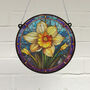 Daffodil Stained Glass Effect Suncatcher, thumbnail 1 of 6