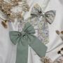 Personalised Embroidered Small Liberty Hair Bow, thumbnail 2 of 6