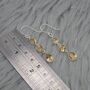 Citrine Teardrop Dangle Earrings: 925 Silver, thumbnail 5 of 9