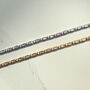 18ct Gold Plated Or Sterling Silver Mixed Cut Cz Tennis Bracelet, thumbnail 8 of 9