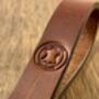 Personalised Spanish Brown Embossed Leather Keyring, thumbnail 12 of 12