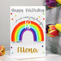 Personalised Rainbow Age Birthday Card, thumbnail 7 of 11
