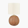 Natural Terracotta Textured Ball Table Lamp, thumbnail 5 of 10